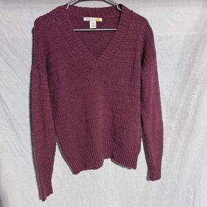C&C California purple v neck sweater Size Medium
